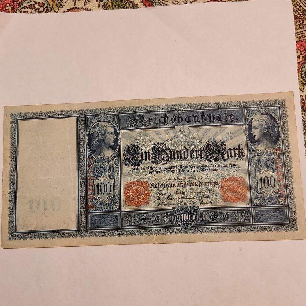 This item is a 1910 German Empire 100 Mark...
